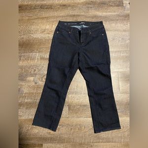 Loft kick crop jeans size 4 petite EUC